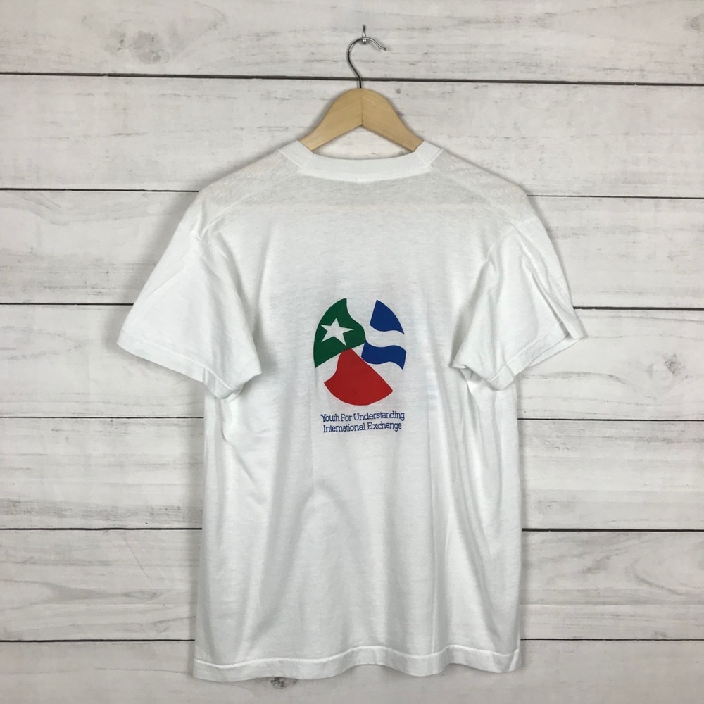 Vintage 1980s Youth For Understanding T-Shirt - Picture 2 of 6